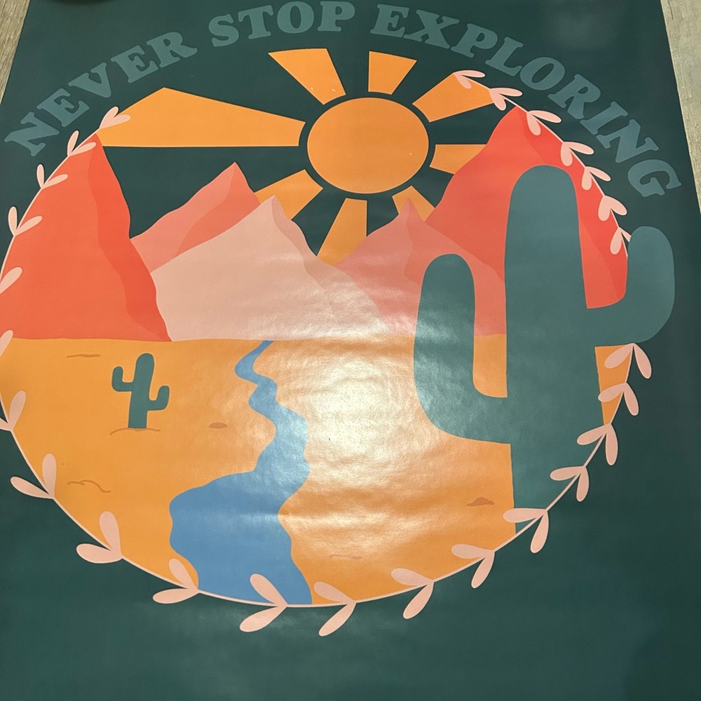 Colorful Desert Themed Poster